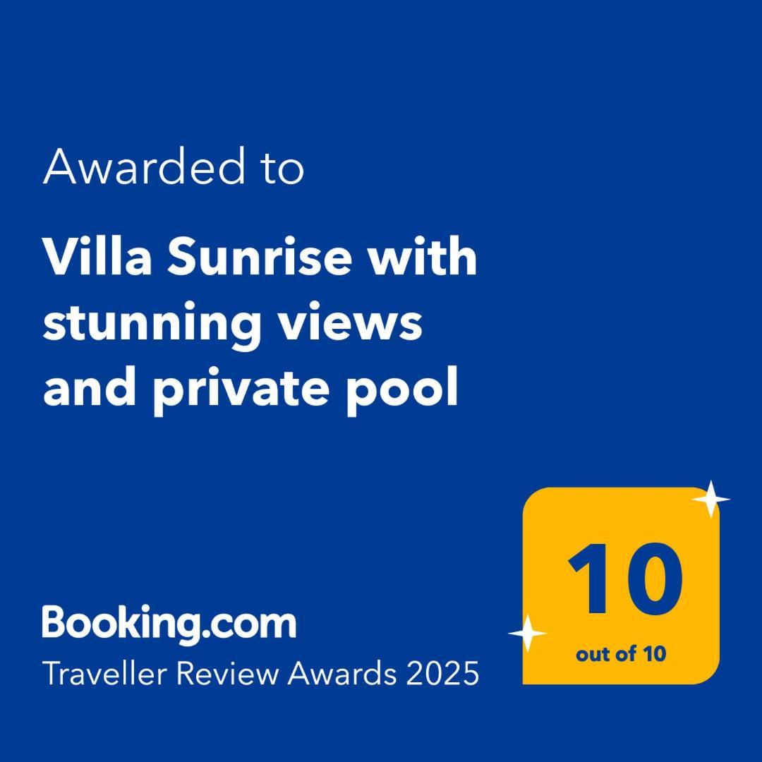 Villa Sunrise With Stunning Views And Private Pool Katokhórion Extérieur photo